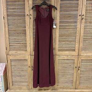 Vintage Nicole Miller Evening Gown Burgundy Size 6 Mid-90s Tag Still On